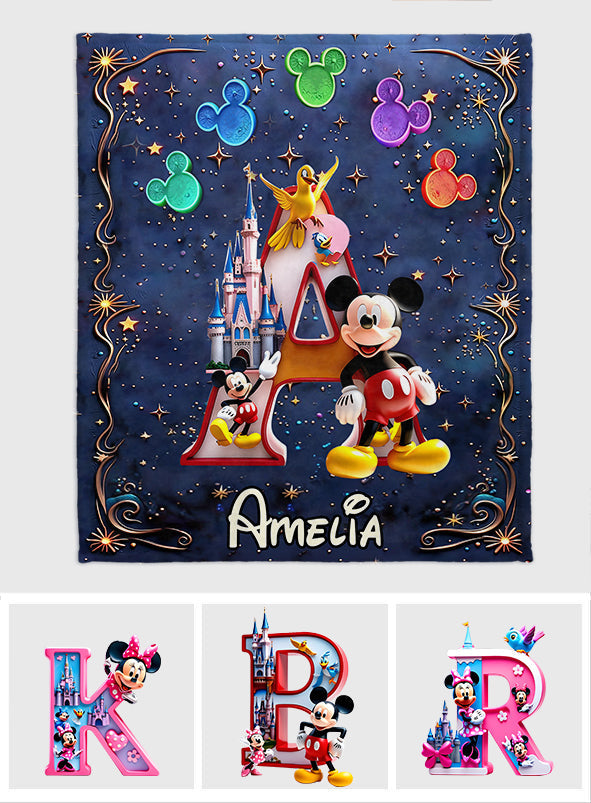 Magical Castle - Personalized Mouse Blanket