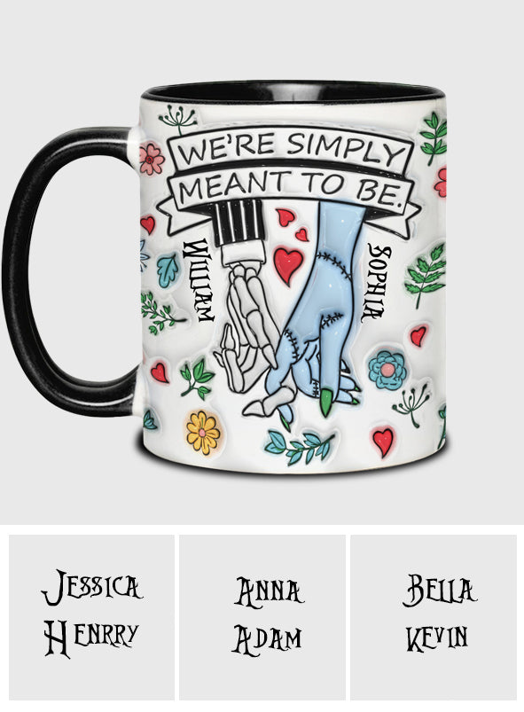 We're Simply Meant To Be - Personalized Nightmare Accent Mug