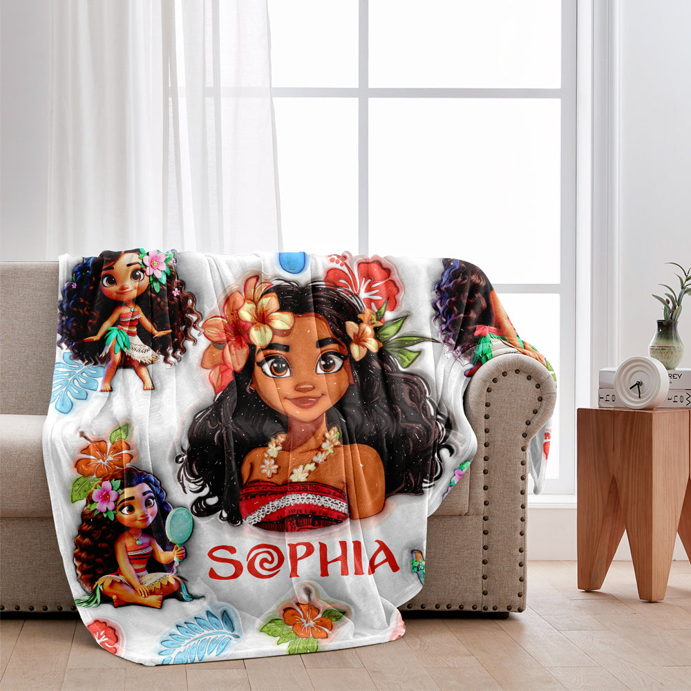 Magic Girl - Personalized Mouse Blanket