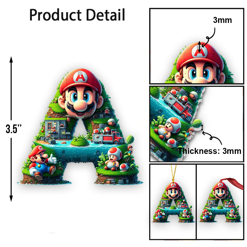 Merry Christmas - Personalized Super Plumber Ornament