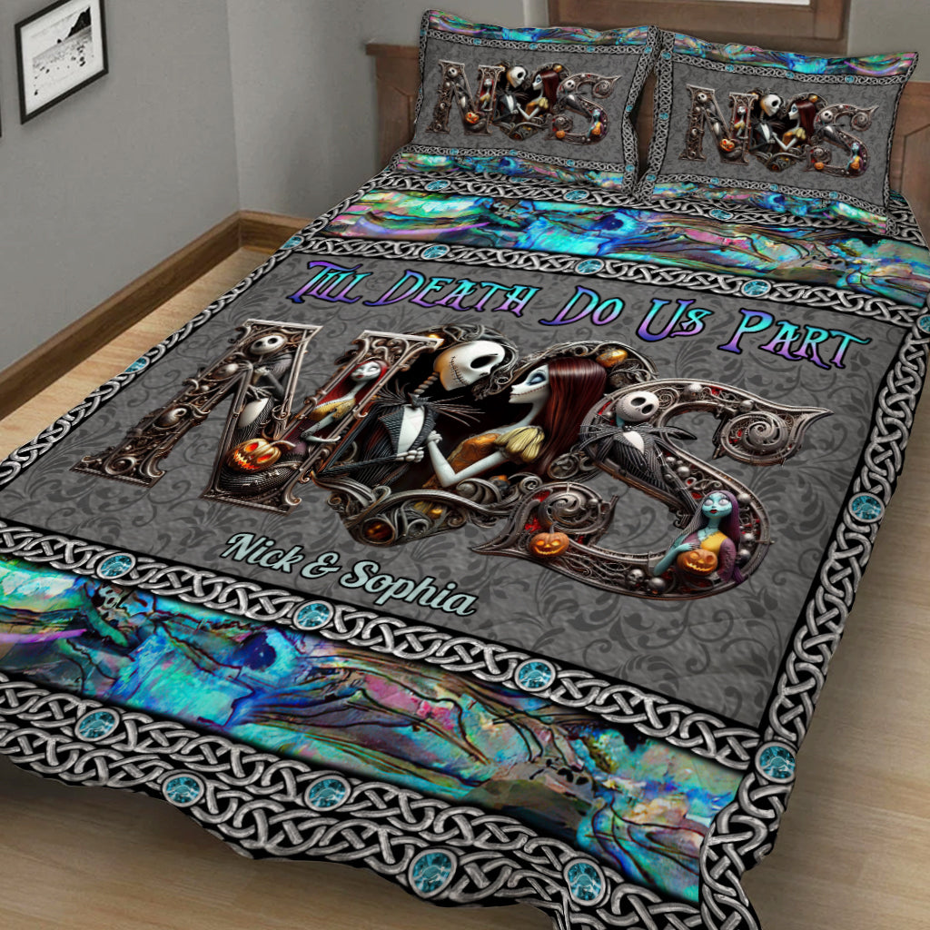 Till Dead Do Us Part - Personalized Nightmare Quilt Set