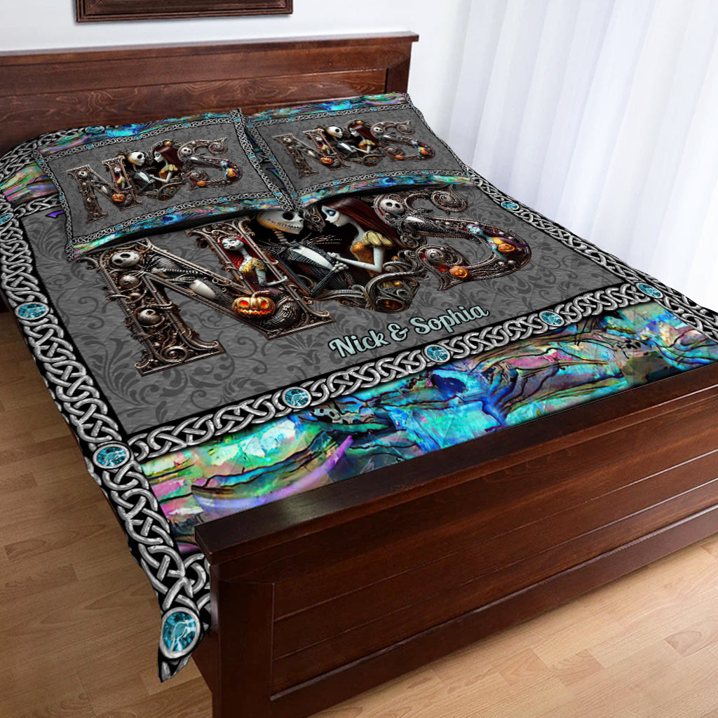 Till Dead Do Us Part - Personalized Nightmare Quilt Set