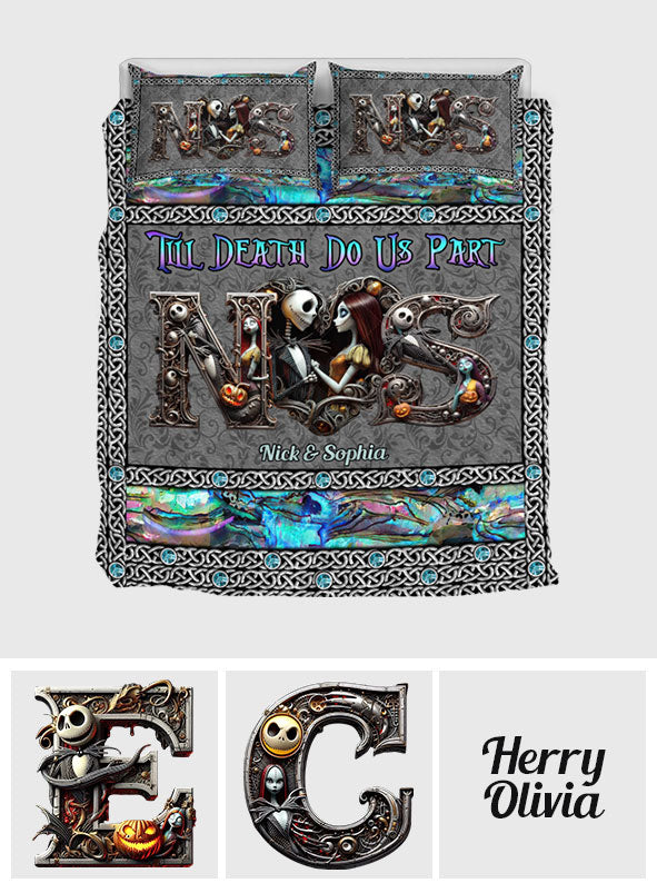 Till Dead Do Us Part - Personalized Nightmare Quilt Set