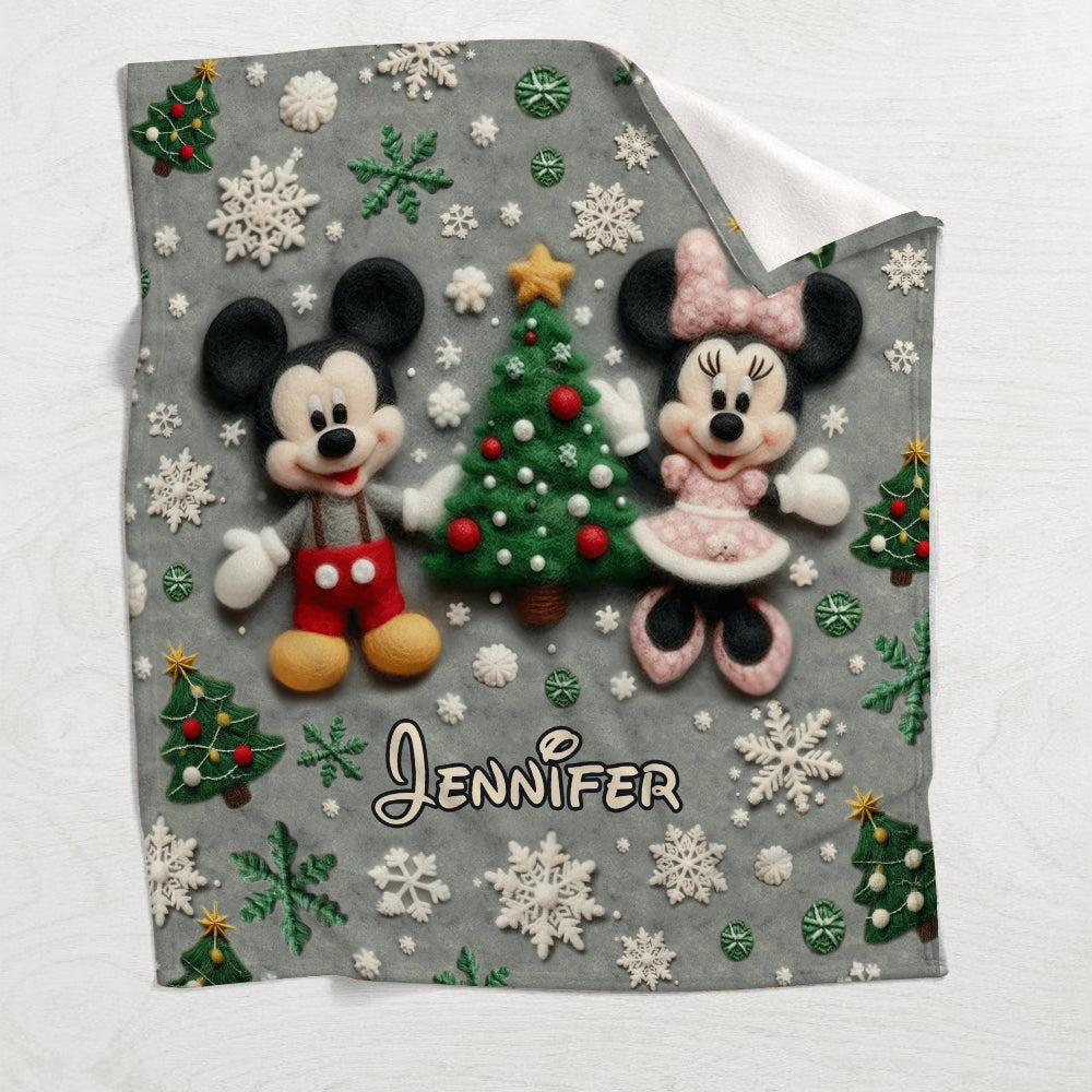 Magical Christmas - Personalized Mouse Blanket