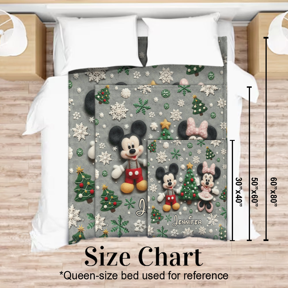 Magical Christmas - Personalized Mouse Blanket
