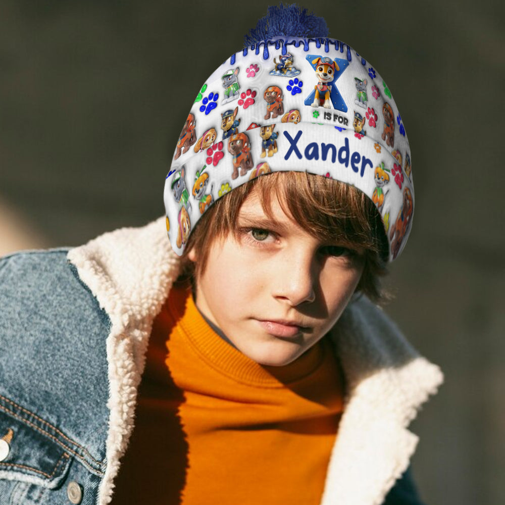 Chase Watching Hat - Personalized Kid Beanie Hat