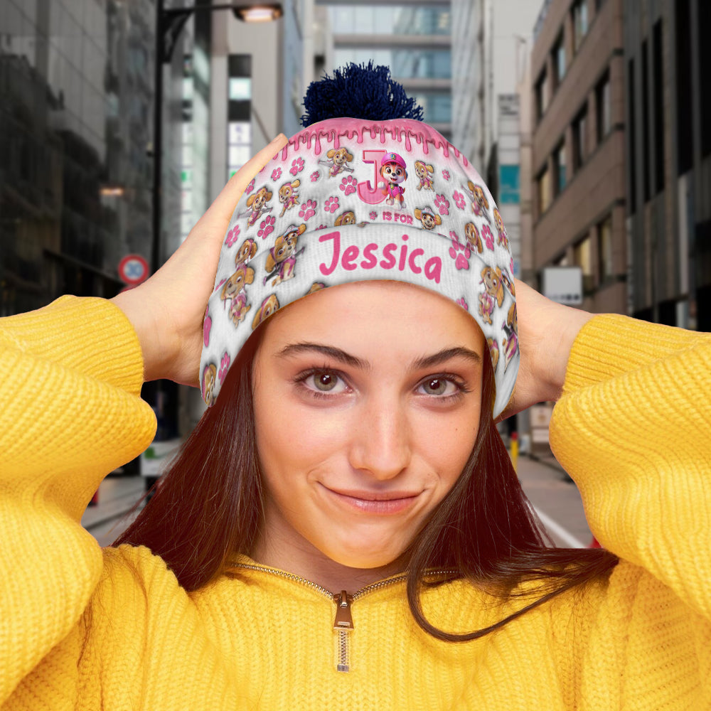 Chase Watching Hat - Personalized Kid Beanie Hat