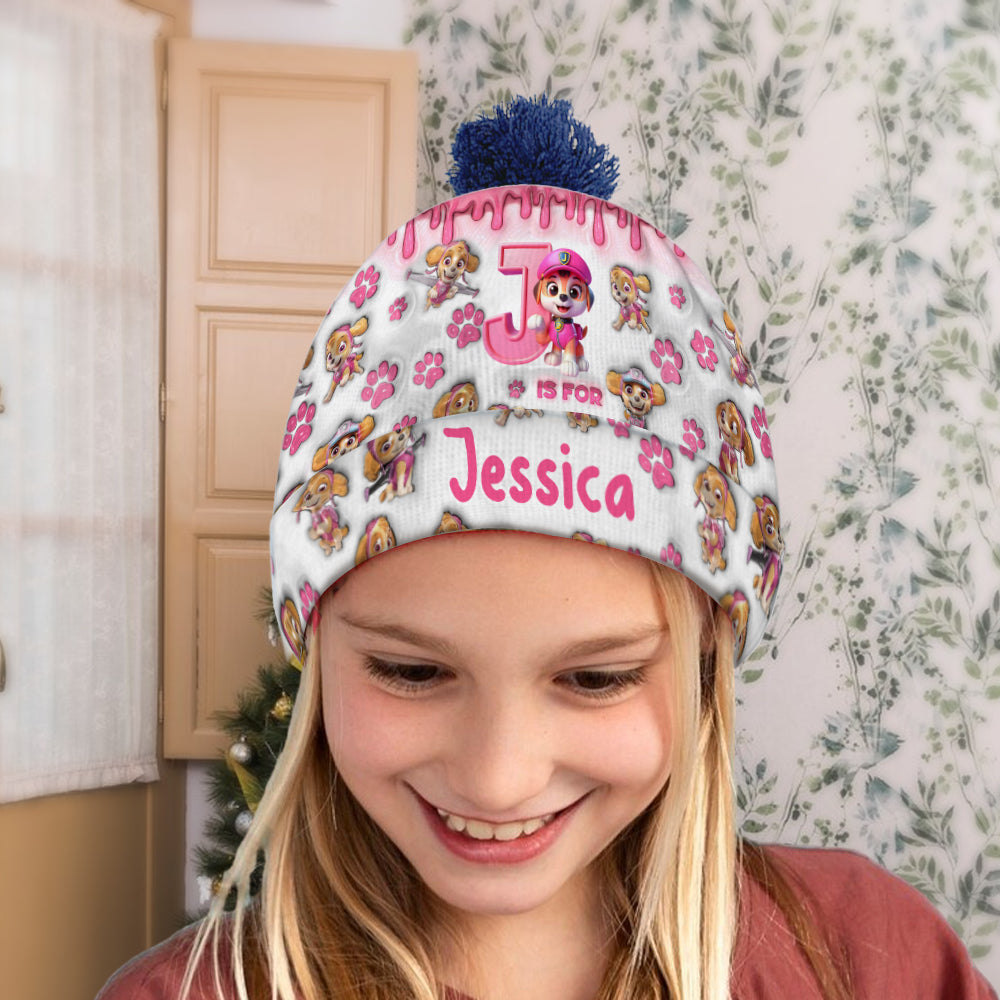 Chase Watching Hat - Personalized Kid Beanie Hat