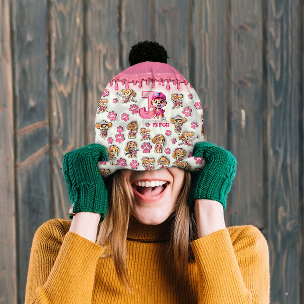 Chase Watching Hat - Personalized Kid Beanie Hat
