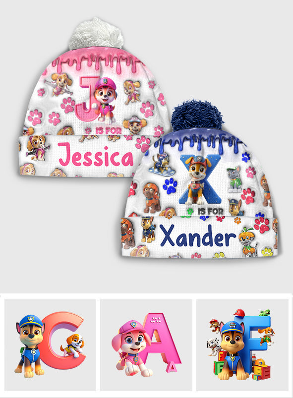 Chase Watching Hat - Personalized Kid Beanie Hat