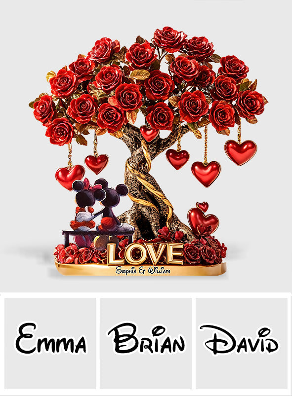 Tree of Love - Personalized Mouse Custom Shaped Acrylic Plaque