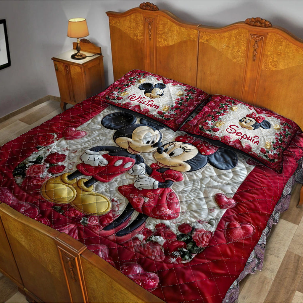 You And Me We Got This - Personalized Mouse Quilt Set