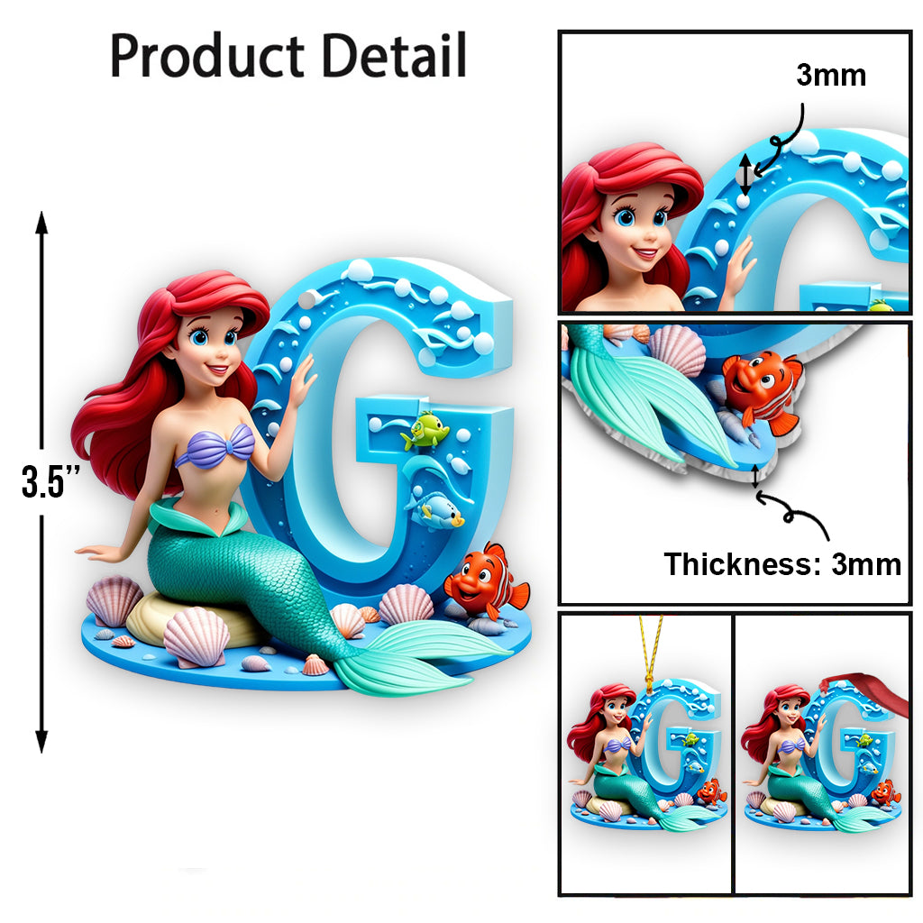 Magic Mermaid - Personalized Mouse Ornament