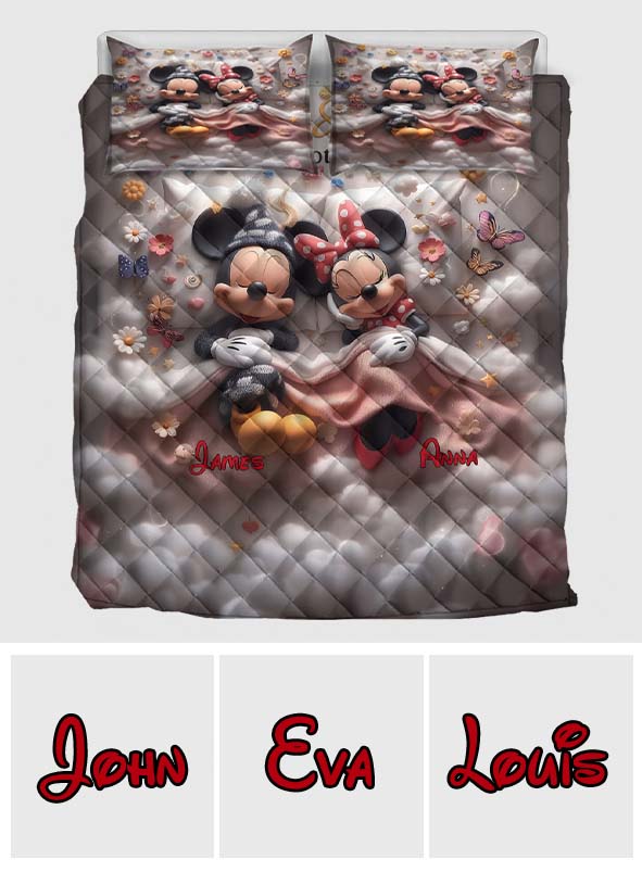 You & Me We Got This - Personalized Mouse Quilt Set