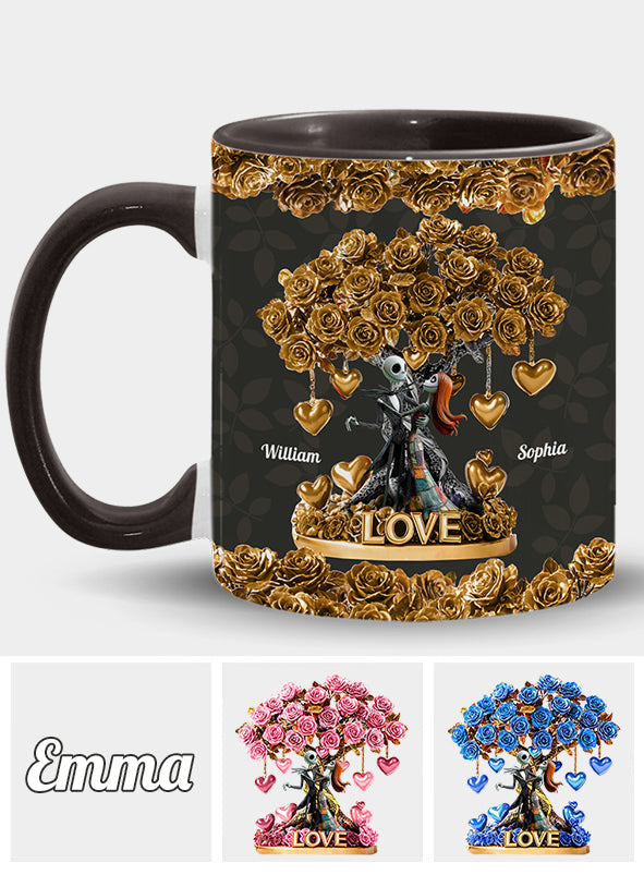 Tree Of Love - Personalized Nightmare Accent Mug