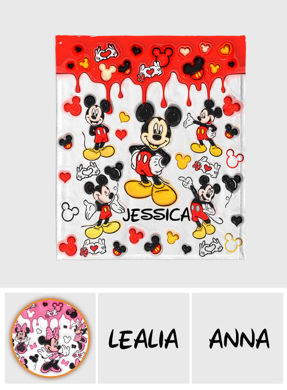 Magic World - Personalized Mouse Blanket