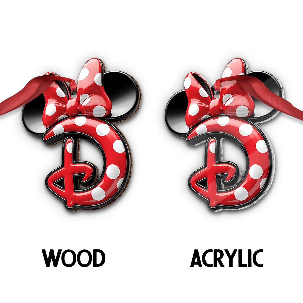 Magical Letter - Personalized Mouse Ornament