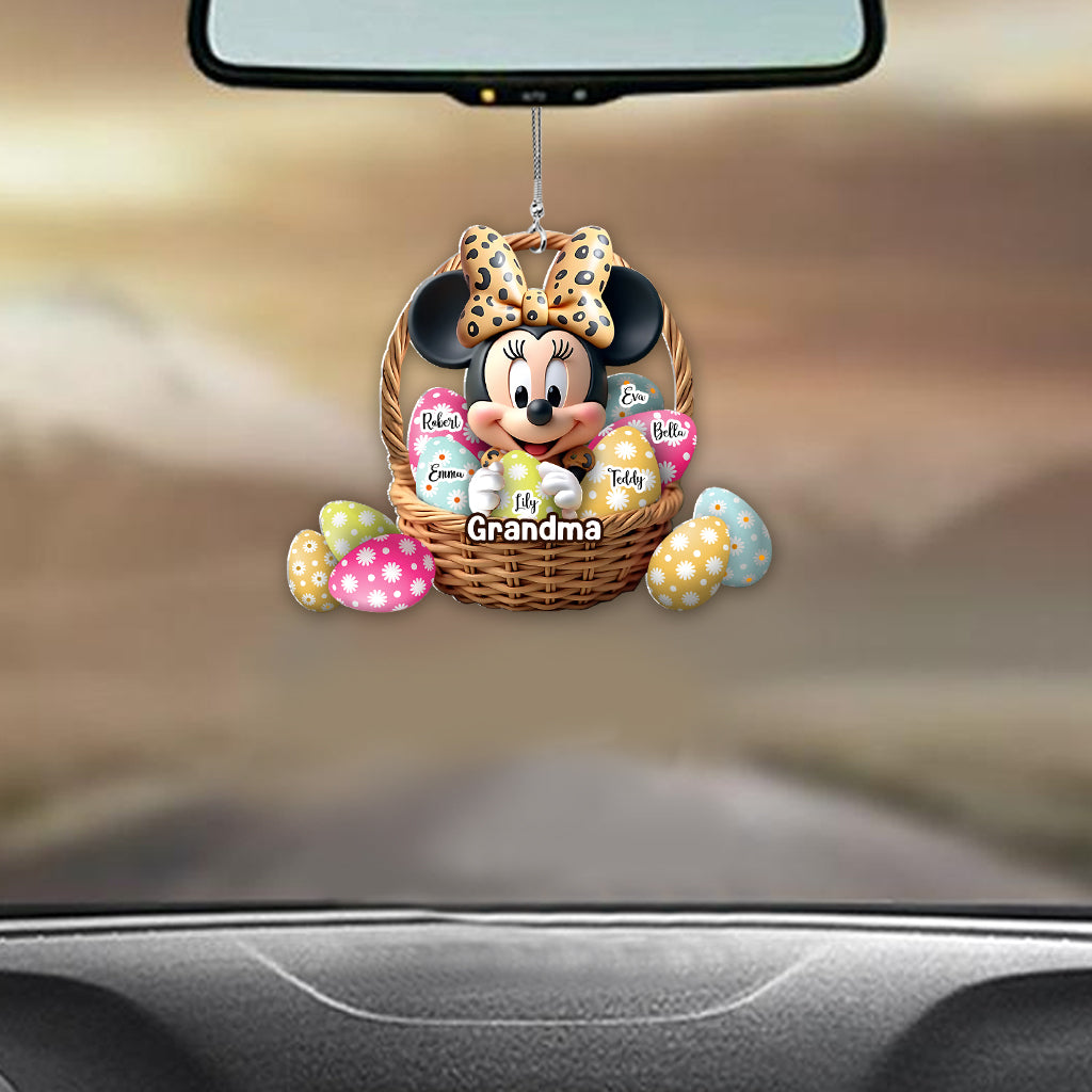 Best Grandma/ Mom Ever - Personalized Mouse Car Ornament