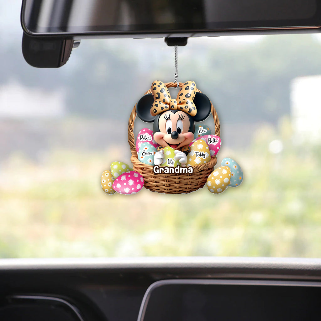Best Grandma/ Mom Ever - Personalized Mouse Car Ornament