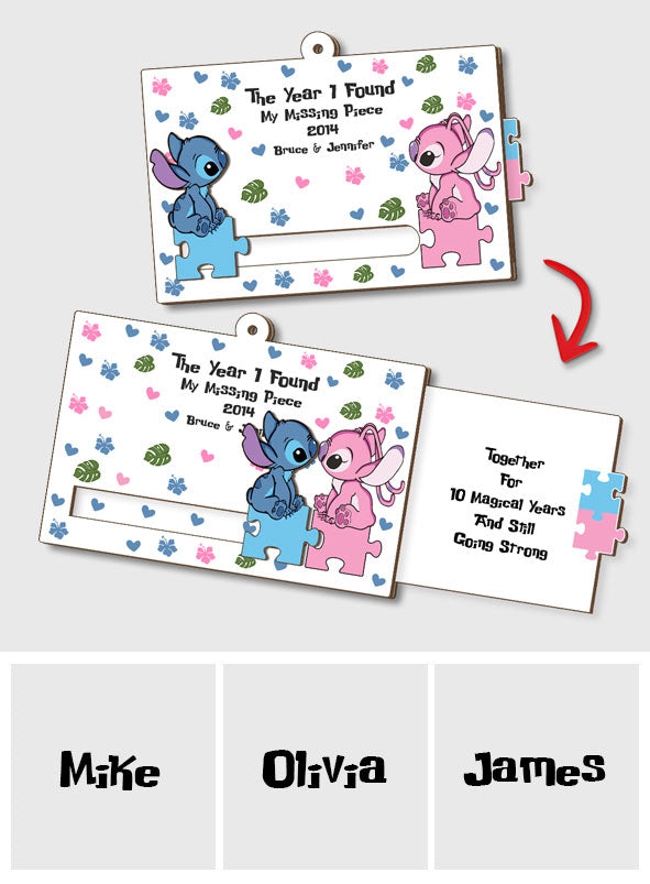 My Missing Piece - Personalized Ohana Sliding Ornament