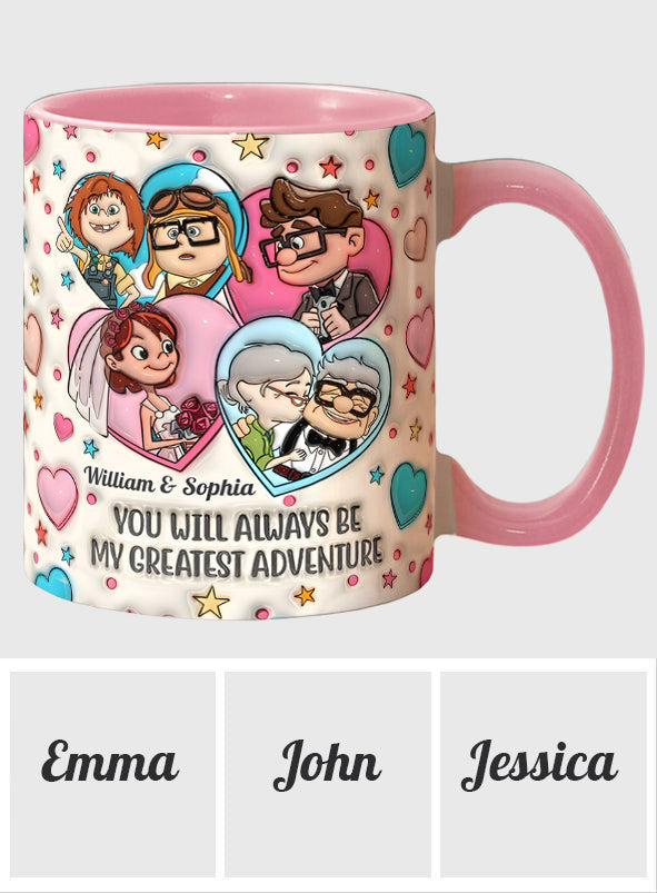 My Greatest Adventure - Personalized Mouse Accent Mug