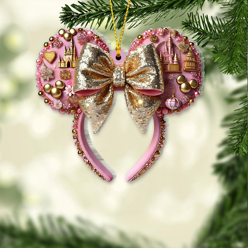 Beautiful Mouse Ears - Personalized Mouse Ornament