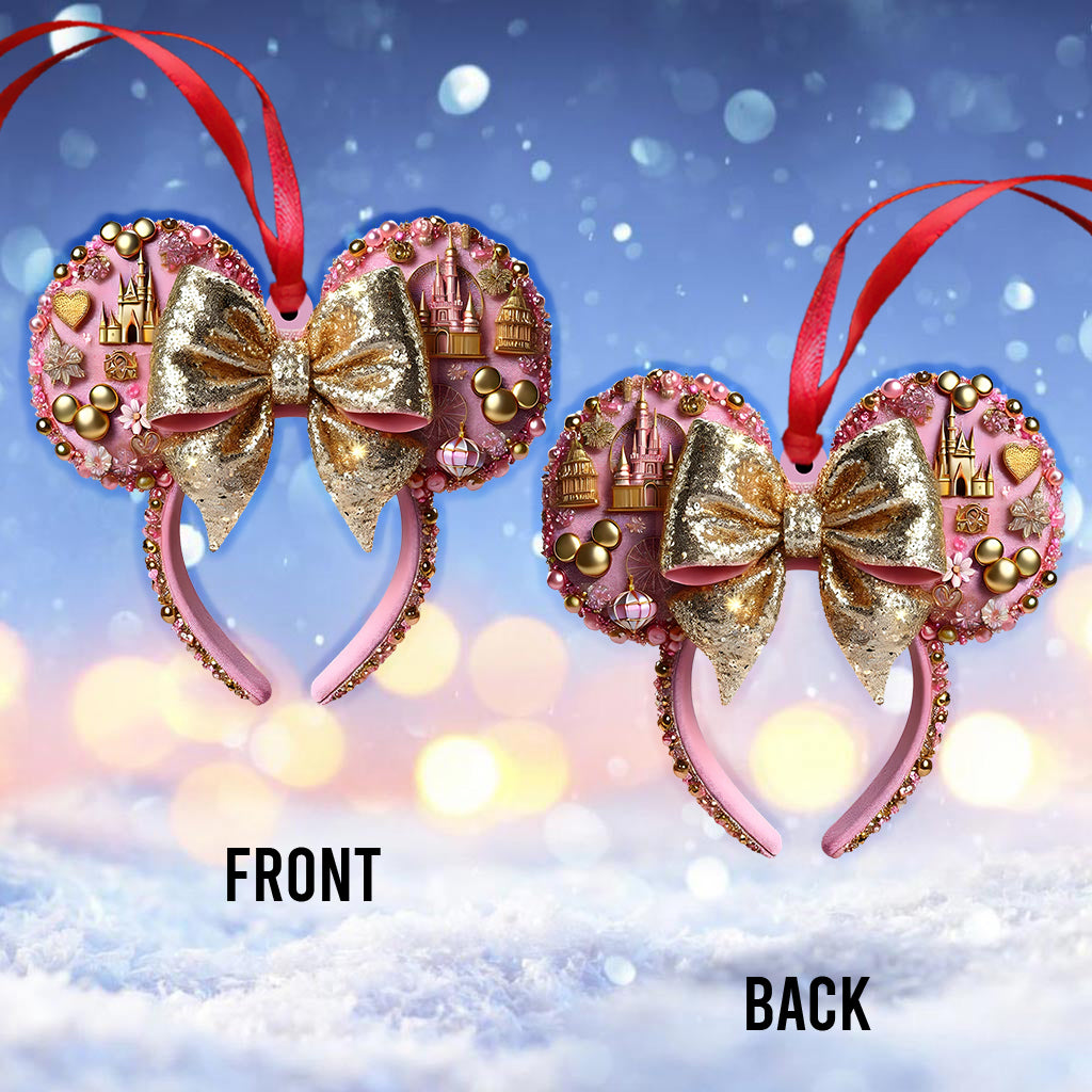 Beautiful Mouse Ears - Personalized Mouse Ornament