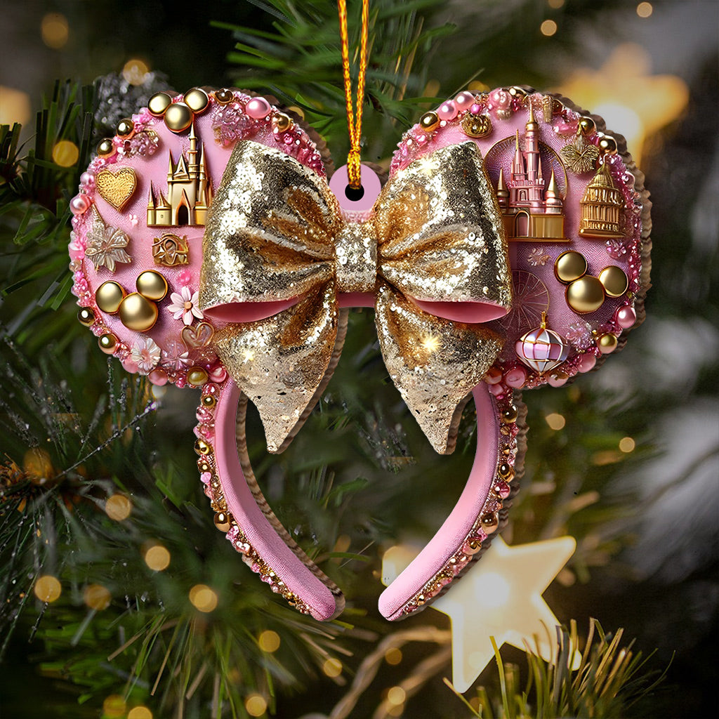 Beautiful Mouse Ears - Personalized Mouse Ornament