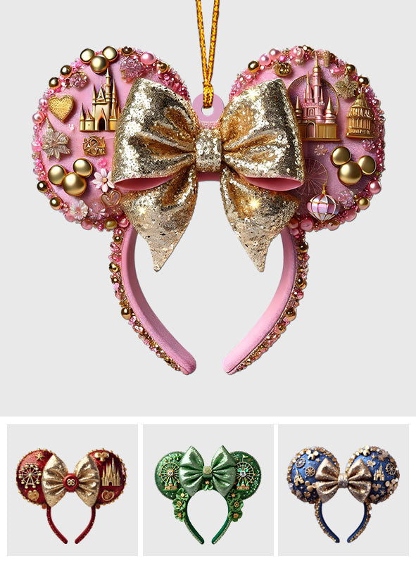 Beautiful Mouse Ears - Personalized Mouse Ornament