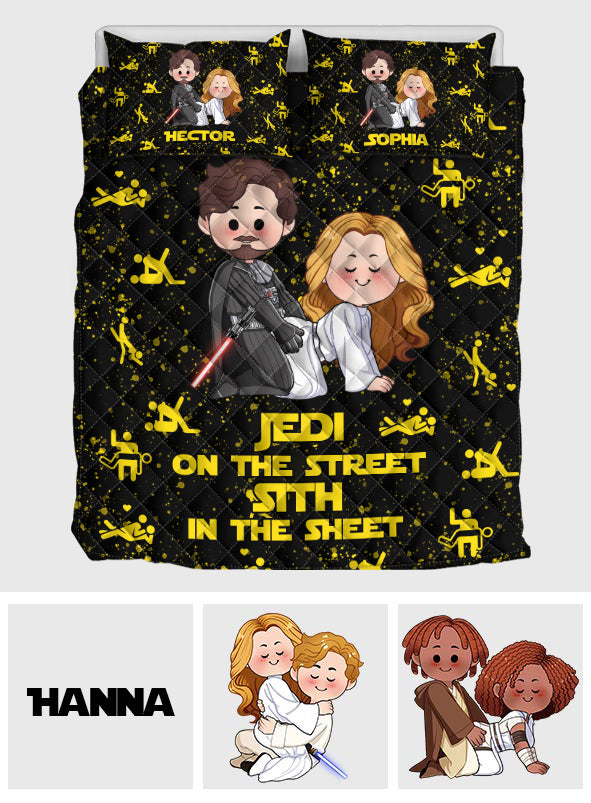 Jedi In The Street - Personalized The Force Quilt Set