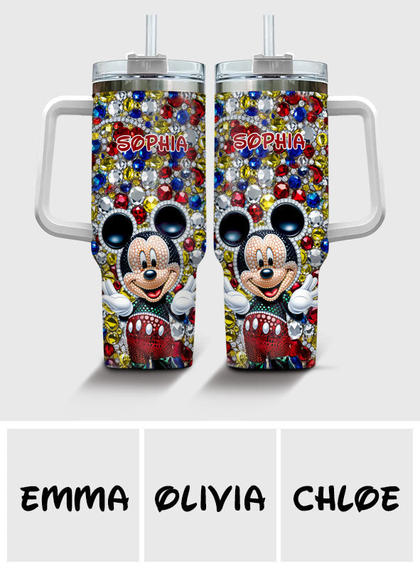 Magic World - Personalized Mouse Tumbler With Handle