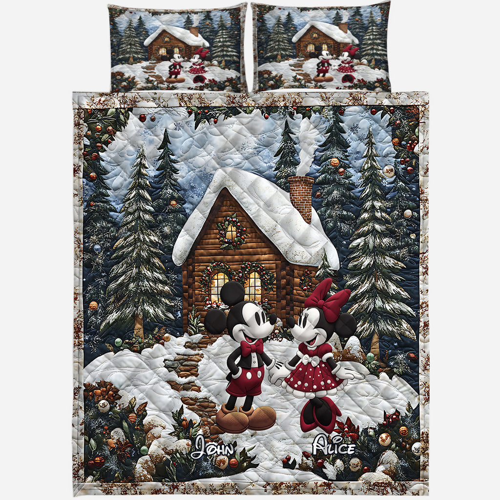 You & Me We Got This - Personalized Mouse Quilt Set