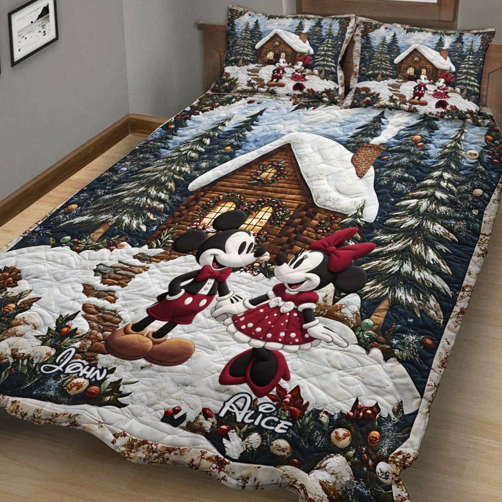 You & Me We Got This - Personalized Mouse Quilt Set