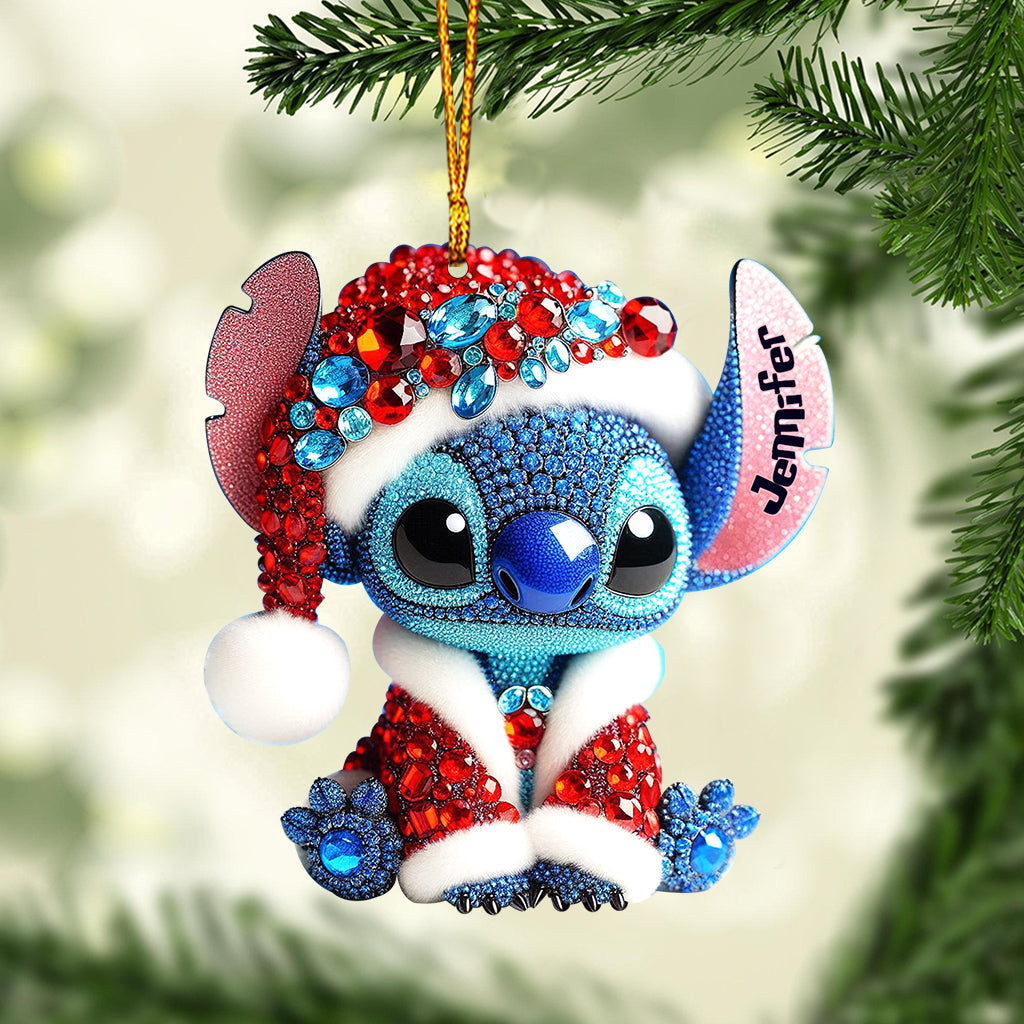 Merry Stitchmas - Personalized Ohana Ornament