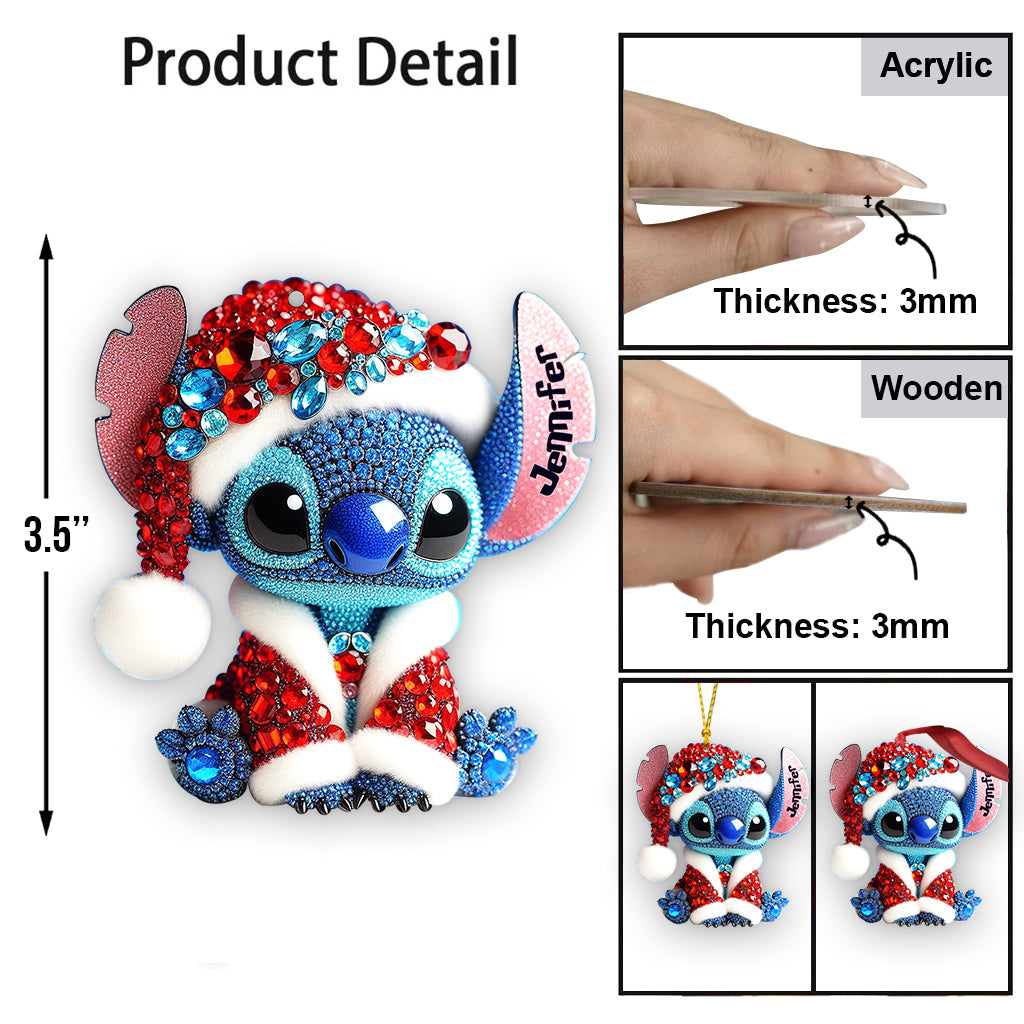 Merry Stitchmas - Personalized Ohana Ornament