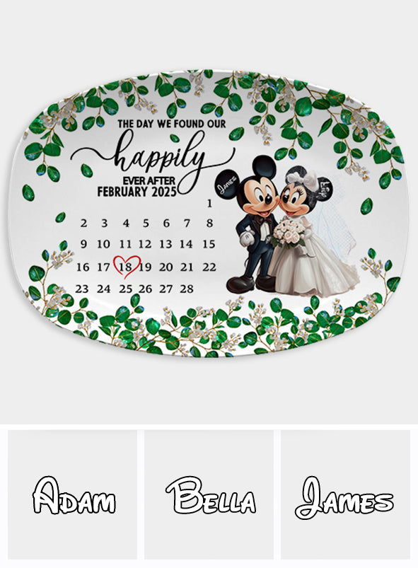 We Found Our Happily Ever After - Personalized Mouse Plate