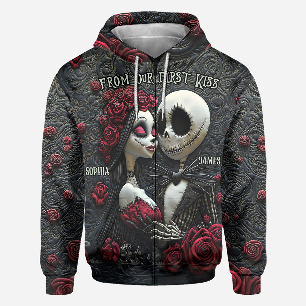 From Our First Kiss Till Our Last Breath - Personalized Nightmare All Over Shirt