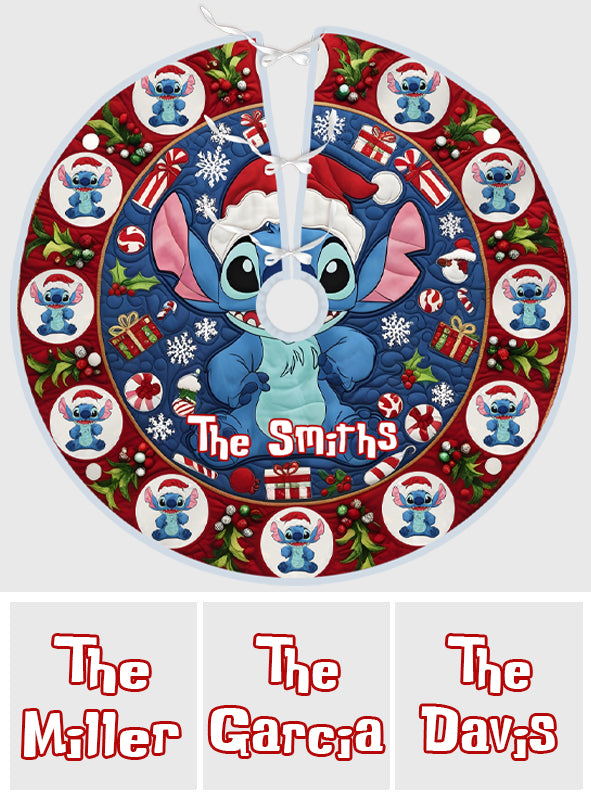 Merry Stitchmas - Personalized Ohana Tree Skirt