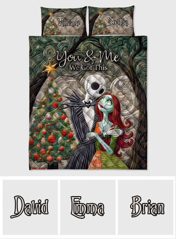 Merry Christmas - Personalized Nightmare Quilt Set