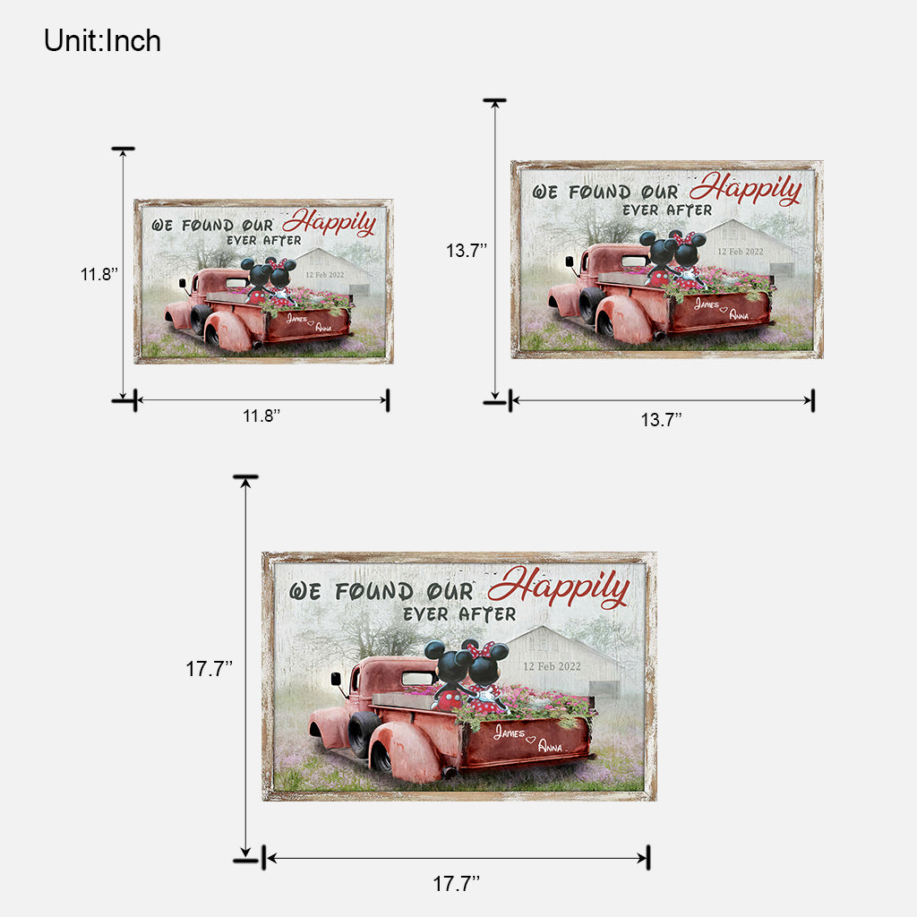 Happily Ever After - Personalized Mouse Custom Shaped Wood Sign