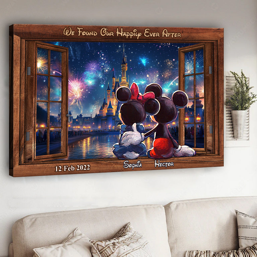 Happily Ever After - Personalized Mouse Canvas And Poster