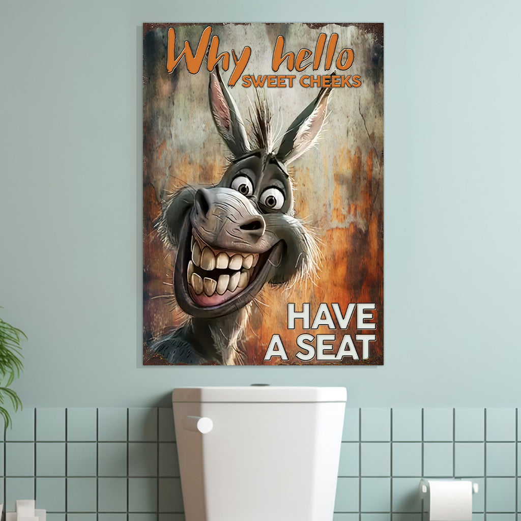 Why Hello - Personalized Mouse Rectangle Metal Sign