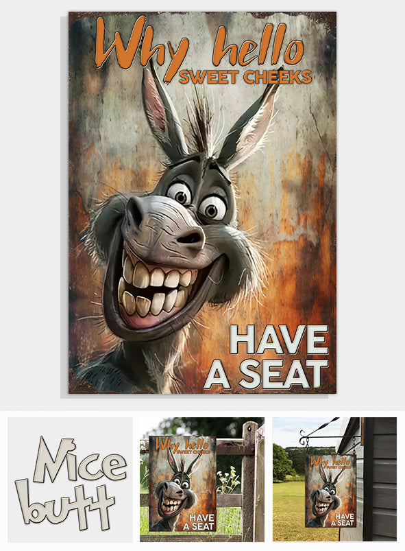 Why Hello - Personalized Mouse Rectangle Metal Sign
