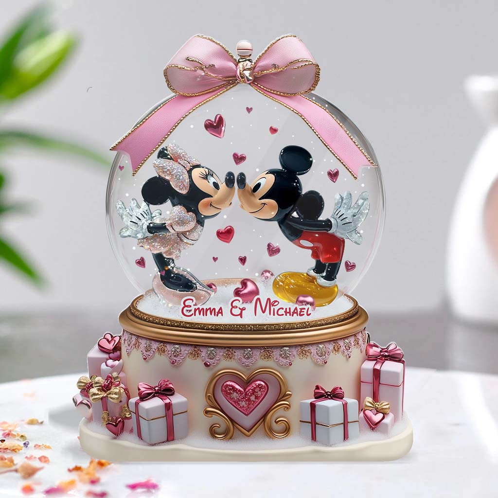 Together Forever, Valentine Couple Gift - Personalized Mouse Custom Shaped Acrylic Plaque
