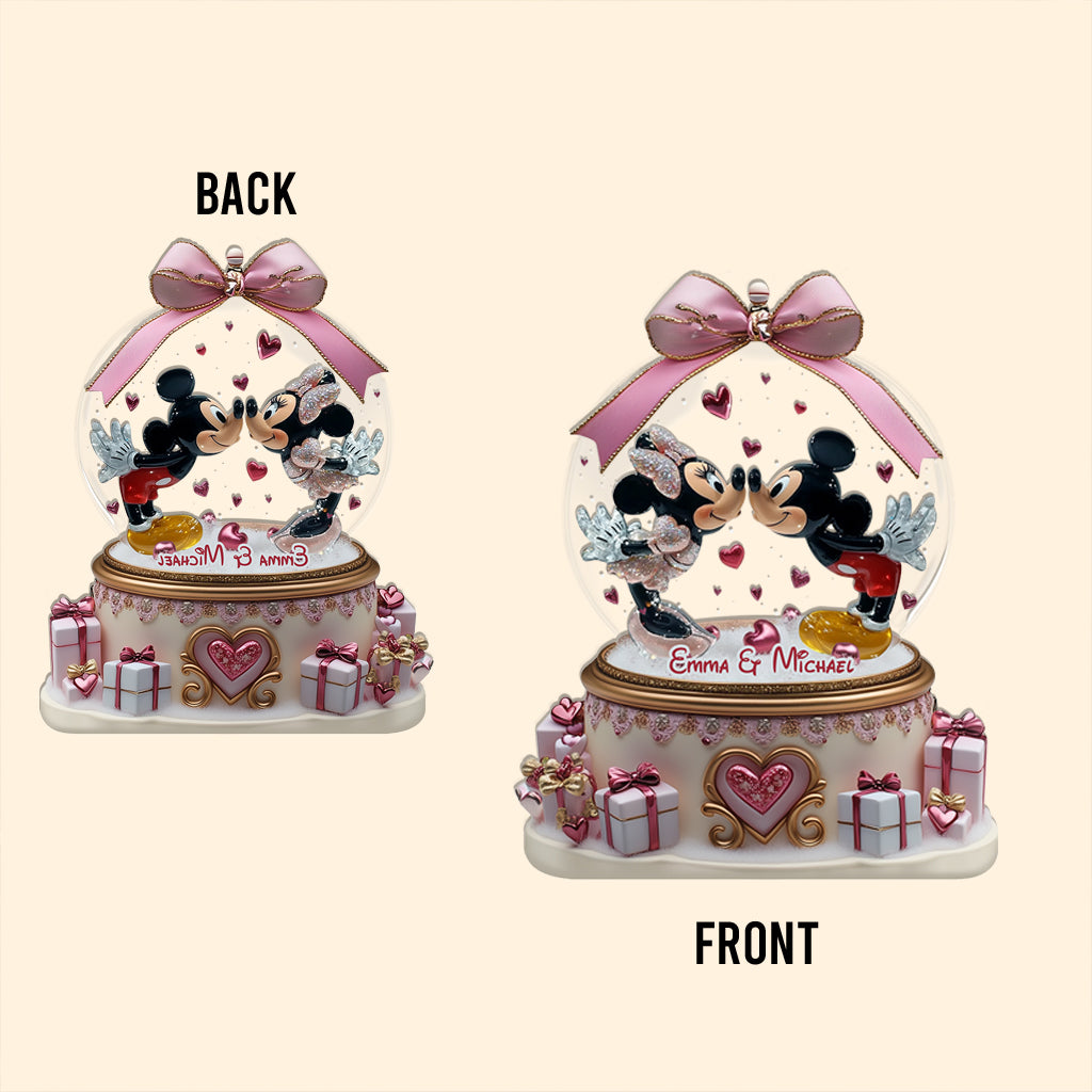 Together Forever, Valentine Couple Gift - Personalized Mouse Custom Shaped Acrylic Plaque