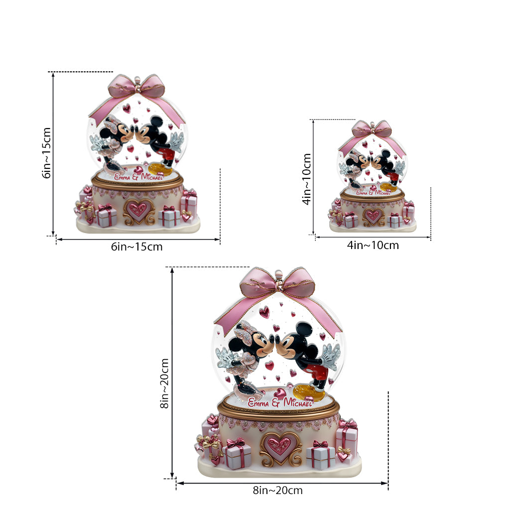 Together Forever, Valentine Couple Gift - Personalized Mouse Custom Shaped Acrylic Plaque
