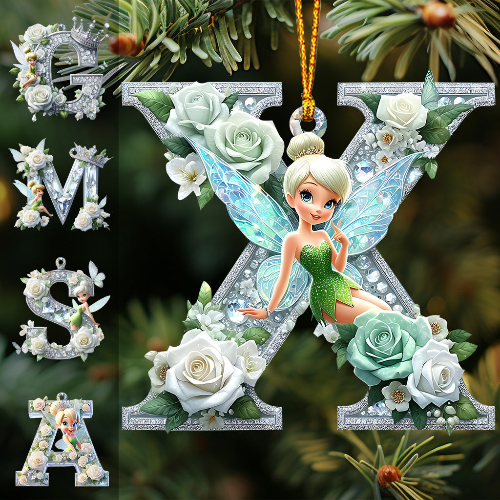 Lovely Tinker Letter - Personalized Mouse Ornament