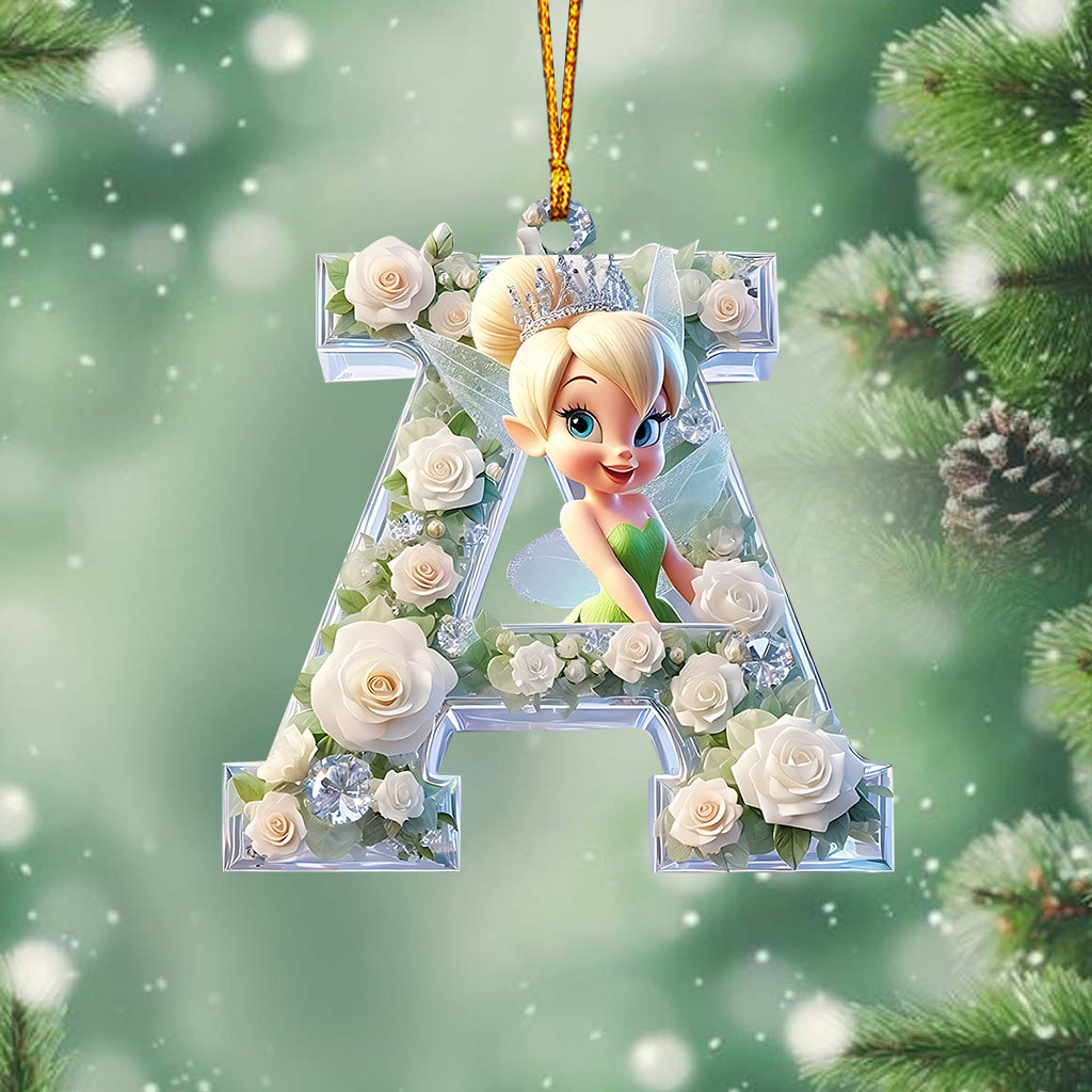 Lovely Tinker Letter - Personalized Mouse Ornament
