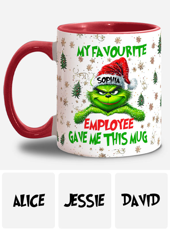 My Favourite - Personalized Colleague Accent Mug