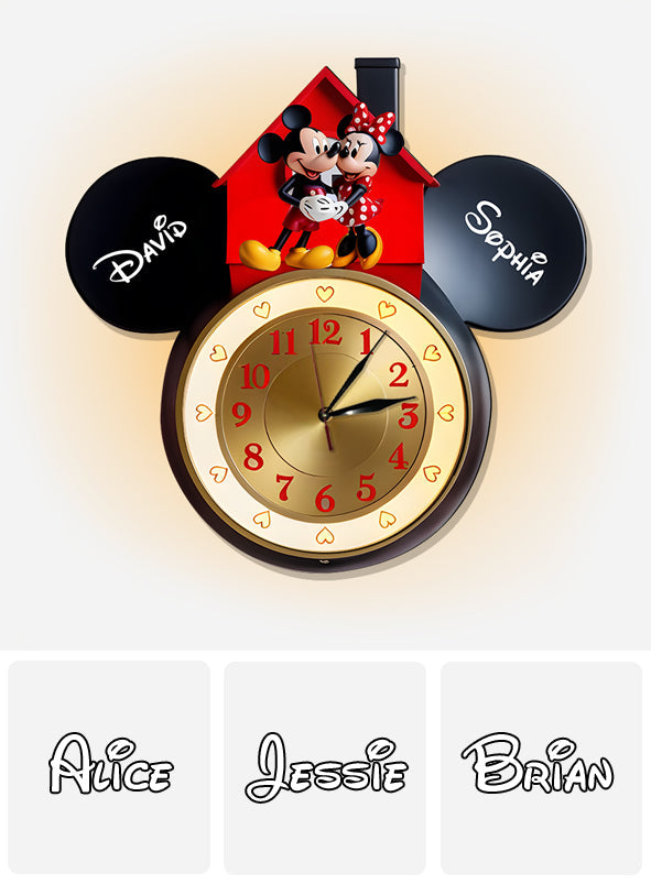 You And Me We Got This - Personalized Mouse LED Light Wall Clock